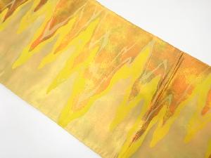 アンティーク　霞模様織り出し袋帯（着用可）